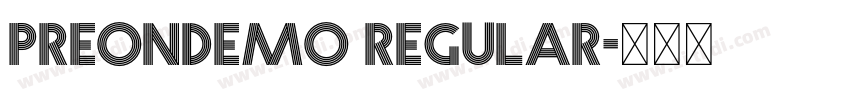 PreonDEMO Regular字体转换 PreonDEMO Regular字体转换